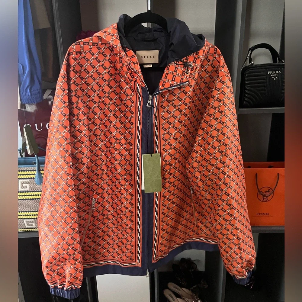 Gucci Orange Patterned Jacket